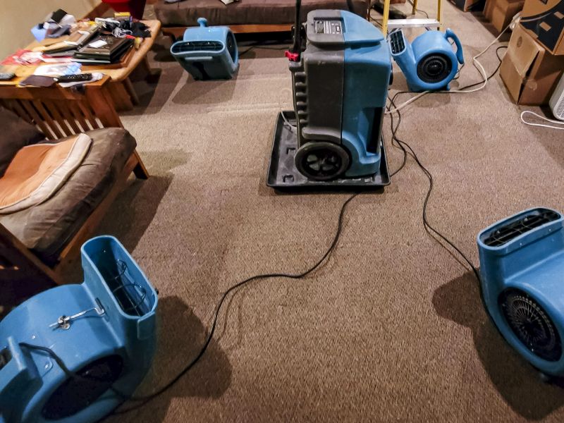 Drying Equipment in Use
